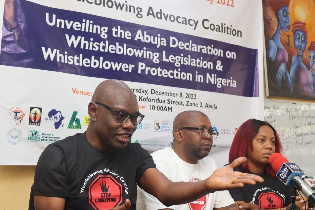 Anti-Corruption Day:  Coalition Decries Nigeria’s Failure To Strengthen Whistleblowing